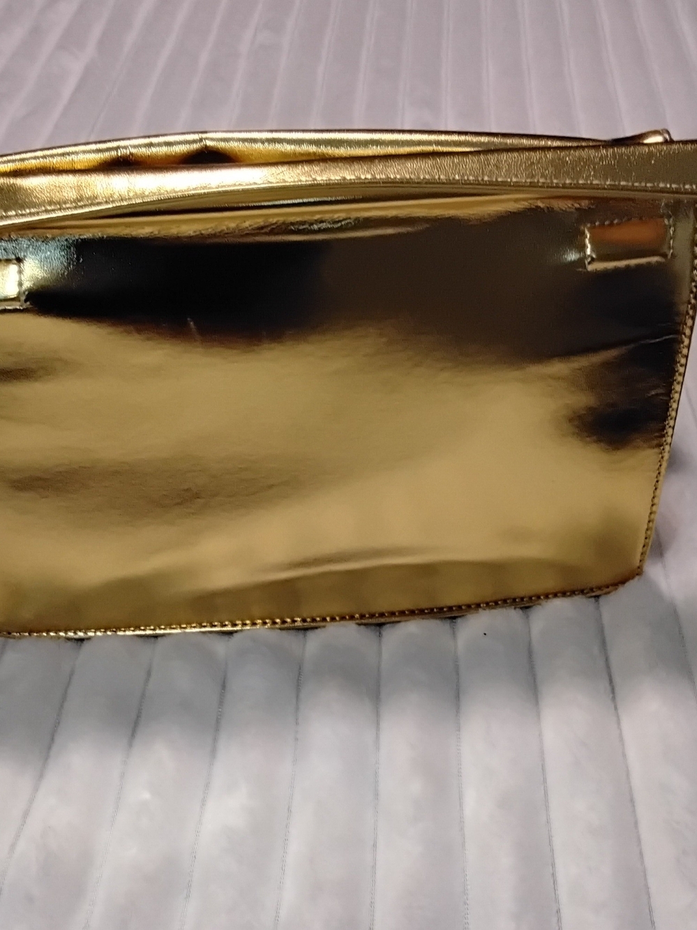 Gold Metallic Women’s Clutch Bag